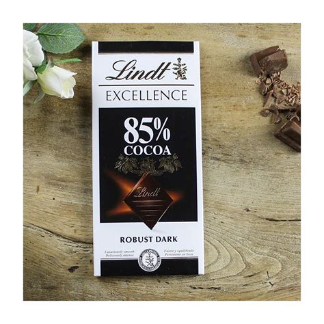 Lindt 85 Cocoa Dark Chocolate Bar 100g Bakers Larners Of Holt