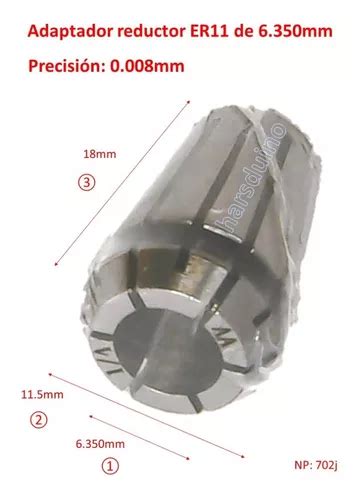 Adaptador Reductor Er11 De 6 350mm Cnc Router 702j Envío gratis