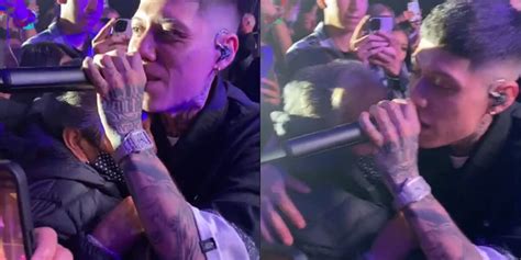 Santa Fe Klan Le Da Beso A Fan En Pleno Concierto Y Así Fue Como