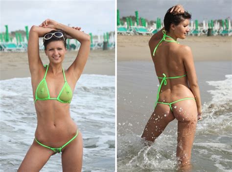 See Through Wet Bikini Bottoms XXGASM