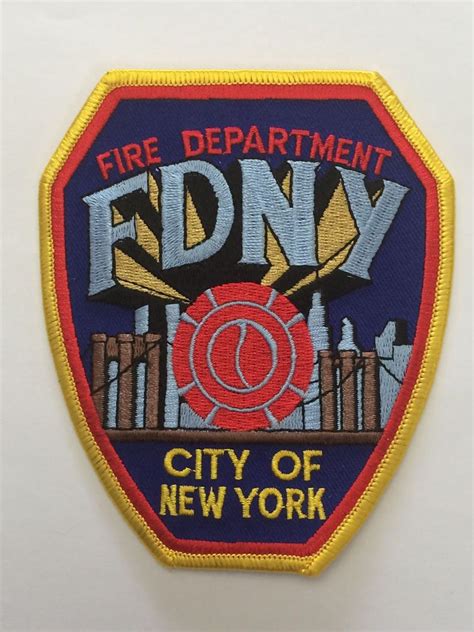 Fdny City Of New York Fire Department Patch Fdny Fire Badge Fire