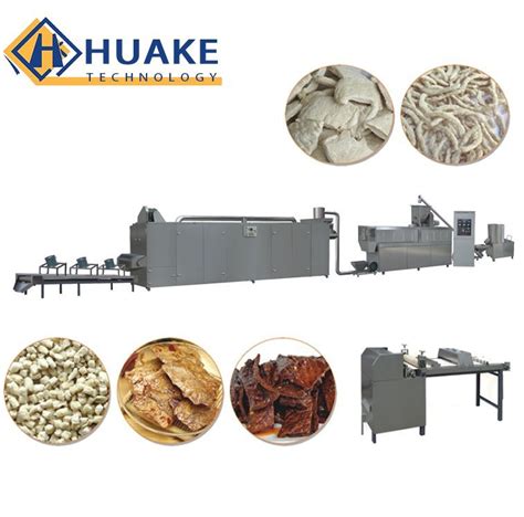 Tvp Tsp Textured Soya Protein Meat Nuggets Making Machines Processing