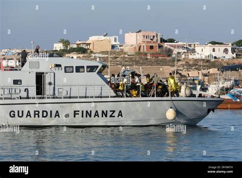 Lampedusa Provincia De Agrigento Italia Alrededor Del De