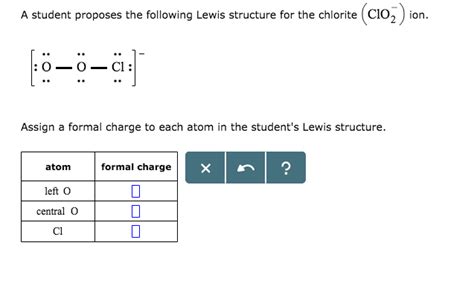 Chlorite Lewis Structure