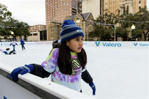 The Rotary Ice Rink at Travis Park in downtown San Antonio is now open ...