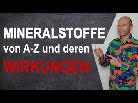 Alle Wichtigen Mineralstoffe Und Spurenelemente Von A Z Und Deren