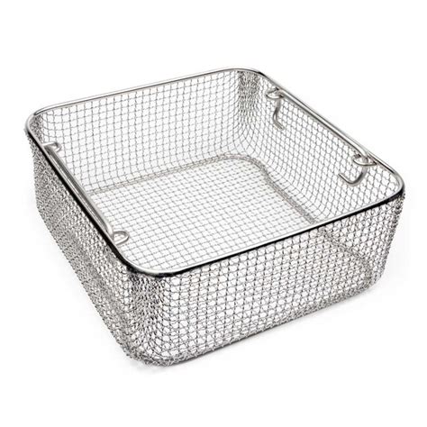 World Precision Instrument Crimped Wire Mesh Basket Tilted Handles