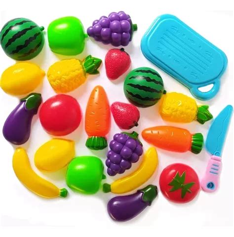 Kit Brinquedo Frutas De Cortar Infantil Pcs Comidinhas Mercadolivre