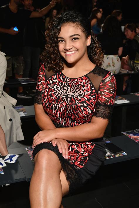 Laurie Hernandez At Tadashi Shoji Fashion Show Nyfw In Nyc 09072017