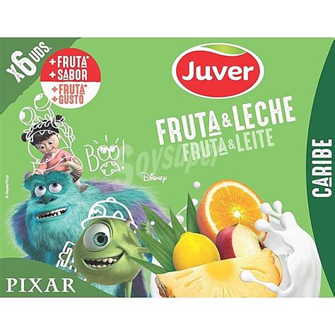 Juver Bebida De Zumo De Frutas Caribe Con Leche Desnatada A Partir De