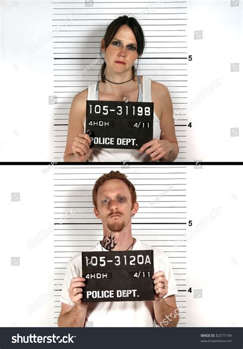 Male Female Criminal Mug Shots Stock Photo 82577149 Shutterstock