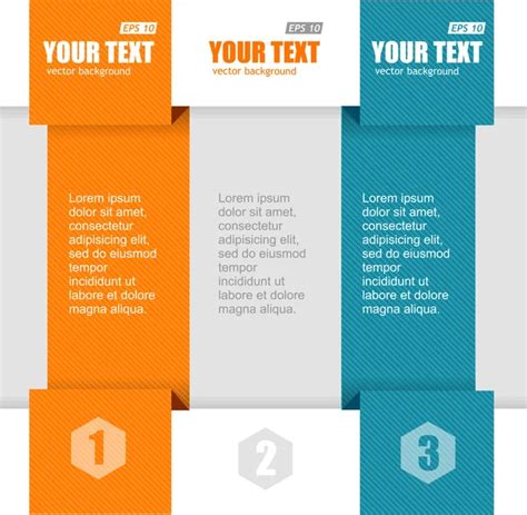 Vector Text Boxes Infographics Options Banner Stock Vector Image By