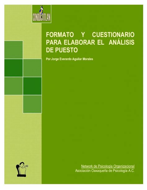 PDF FORMATO Y CUESTIONARIO PARA ELABORAR EL ANÁLISIS DE PDF