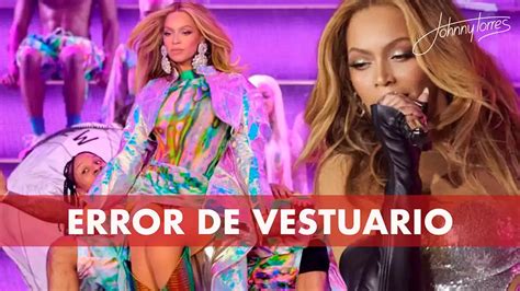 A Beyoncé su vestuario le jugó una mala pasada durante concierto y casi