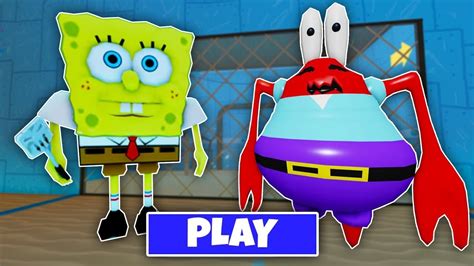 Spongeboy Barry S Prison Run Full Walking Roblox Scaryobby Youtube