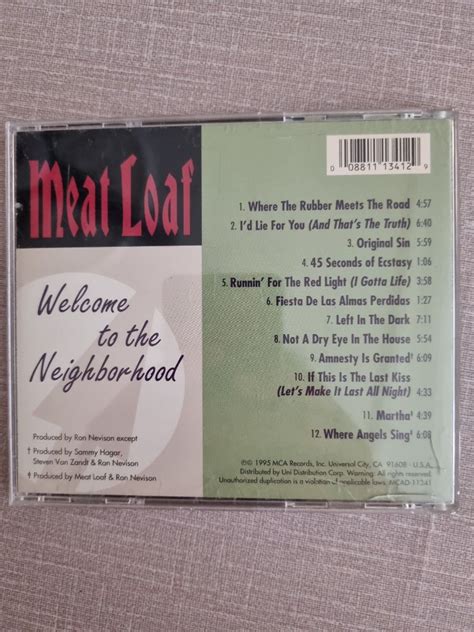 CD Meat Loaf Welcome To The Neighborhood Hobbies Toys Music Media