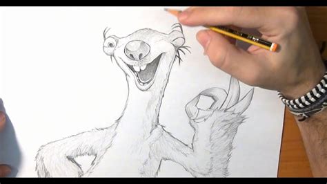 Aprende A Dibujar A Sid De Ice Age How To Draw Sid Of Ice Age Youtube