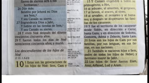 Genesis Capítulos del 10 al 18 Biblia Reina Valera 1960 YouTube