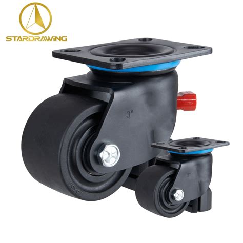 Stardrawing Retractable Leveling Castors Low Profile Casters And Wheels