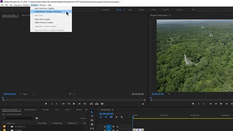 How To Open Motion Graphics Templates In Premiere Pro