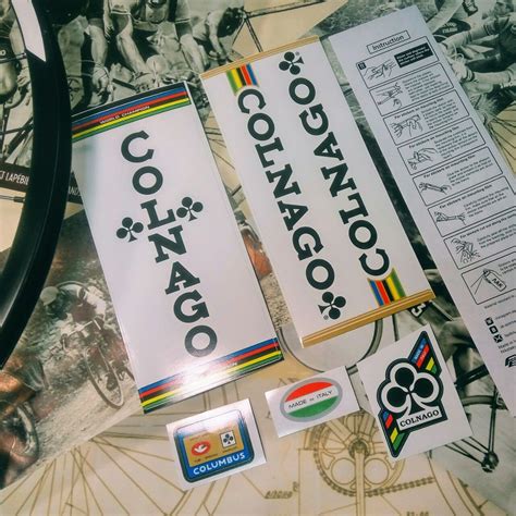 Colnago decal stickers on bike. Colnago decals | Etsy