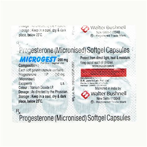 Microgest 200mg Capsule 10 S Price Uses Side Effects Netmeds