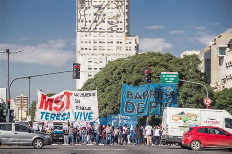 Jornada De Lucha Organizaciones Piqueteras Se Movilizaron Al