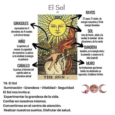 Arcano 19 El Sol Lectura De Tarot Tarot Leer El Tarot