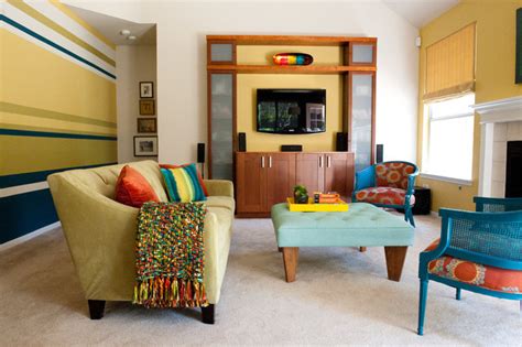 Colorful Modern Living Room - Contemporary - Living Room - Austin - by ...