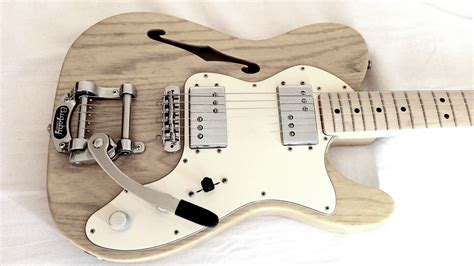 Fender Telecaster Thinline Mexico Made Assembled In Italy And Added Bigsby Tremolo One Of