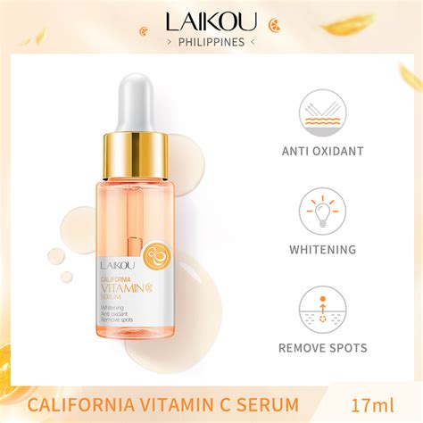 LAIKOU Vitamin C Serum Brightening Nourishing Fade Freckle Dark Spots