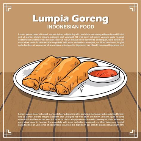 Premium Vector Hand Draw Indonesian Food Illustration