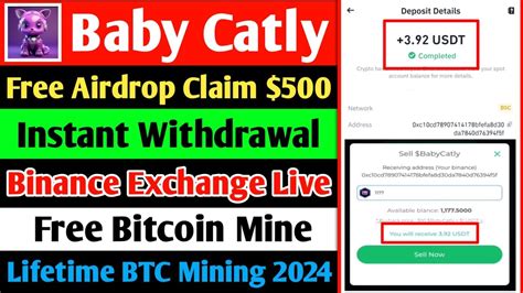 BabyCatly Coin Instant Withdrawal Binance Exchange Live Free Bitcoin