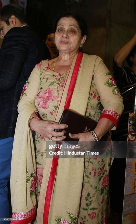 Saroj Kohli, mother of Indian cricketer Virat Kohli, during the... News ...