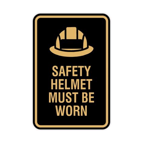 Safety Helmet Must Be Worn Sign