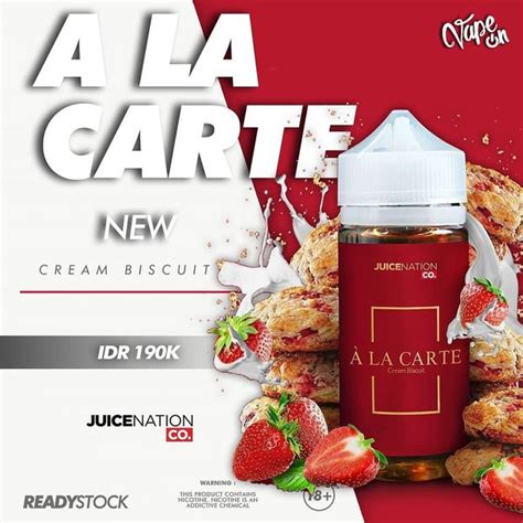 Jual A La Carte Cream Biscuit Jnc Liquid Vape Alacarte Ala Carte 100ml