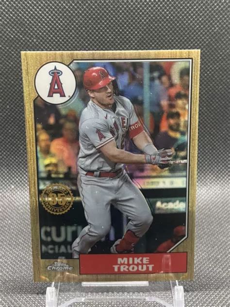 Topps Chrome Mike Trout E Anniversaire Bc Anges Eur