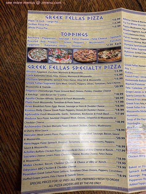 Online Menu Of Greek Fellas Restaurant Staten Island New York 10312