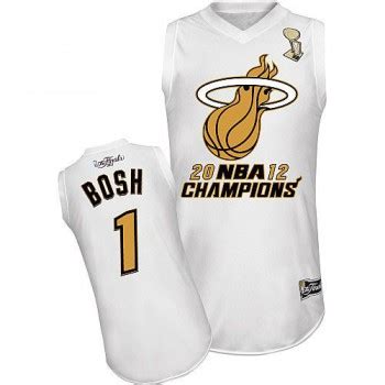 Men S Miami Heat Chris Bosh Authentic White Finals Champions Majestic