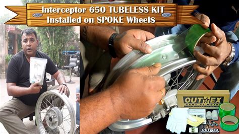 Spoked Rim Into Tubeless Conversion Royal Enfield Interceptor 650