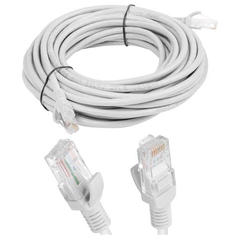 Kabel Sieciowy Patchcord Utp Cat E M Rj Lan Szary Sklep Opinie