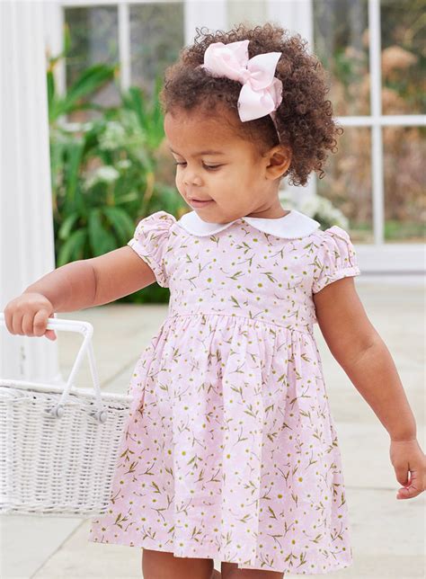 Confiture Baby Girls Catherine Daisy Dress Pink Daisy Trotters