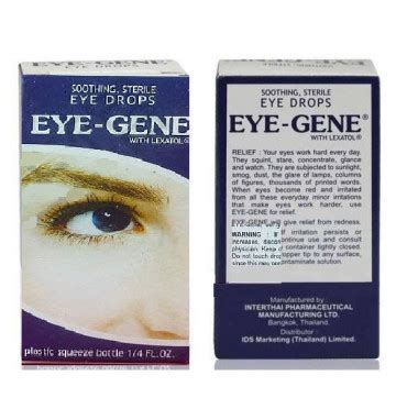 Купить тайские Капли от усталости глаз Eye Gene Drops за 60 бат в ...