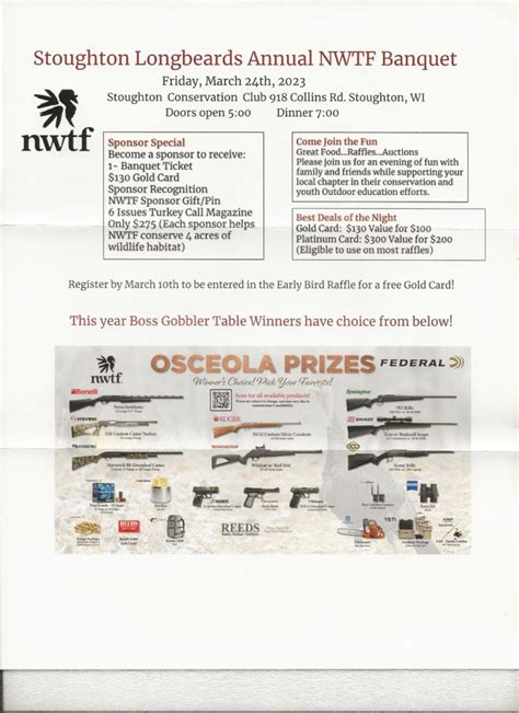 Nwtf Banquet Package Nessa Zitella