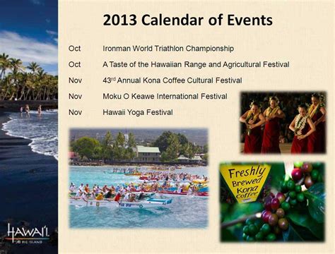 Calendar of events in Hawaii this October and November ...