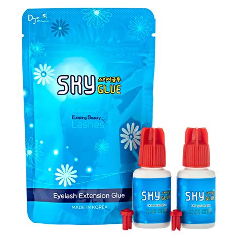 2 Pack Sky Glue S+ Professional Eyelash Extension Glue - Extra Strong