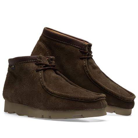 Clarks Originals Wallabee Boot Gtx Peat Suede End Us