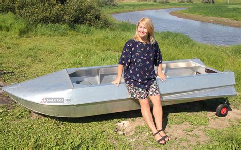 Алюминиевая лодка Романтика-Н 3.5 м., с булями и колёсами купить в ...