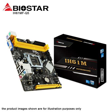 Motherboard Biostar H61M H61MHV3 Intel H61 Lga1155 Micro Atx DDR3 SATA2