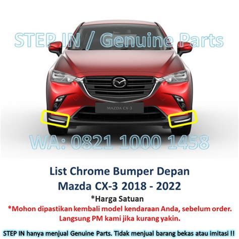 Jual List Chrome Bumper Depan Mazda Cx Cx